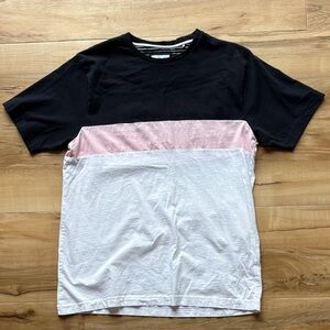 Men’s Denim & Flower by Ricky Singh Short-Sleeve Shirt, Size Large